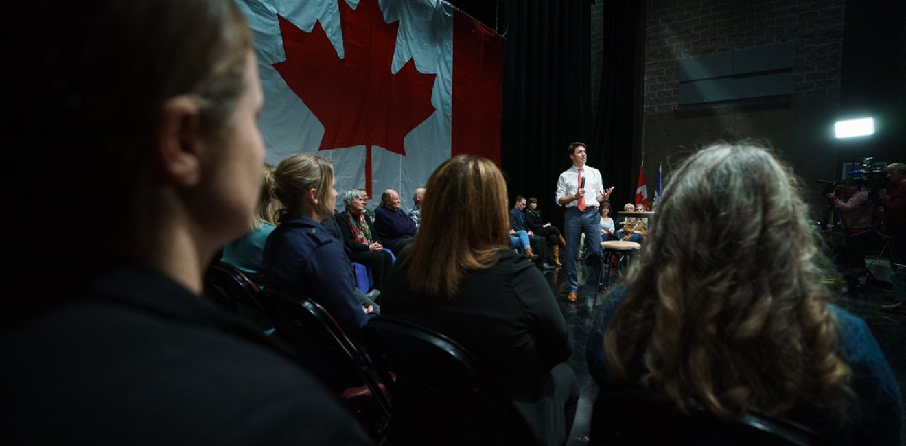 Justin Trudeau at a Canadian Town Hall