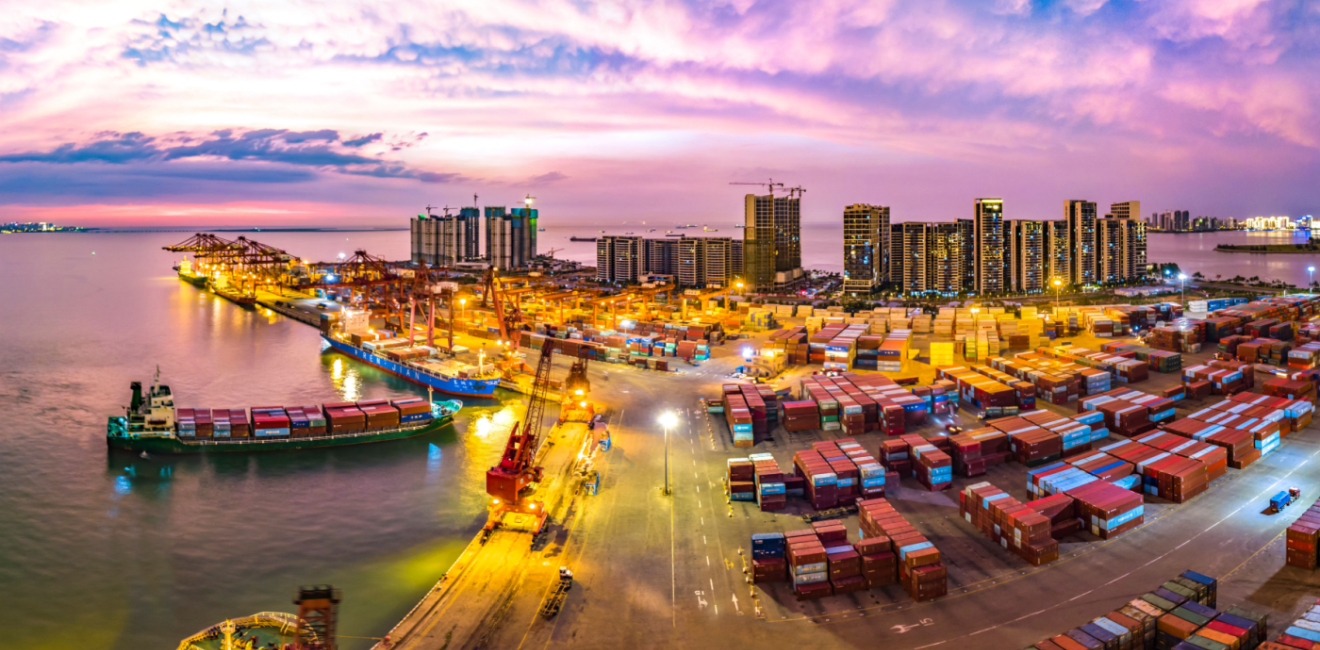 Port in Haikou, Hainan, China