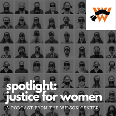 Spotlight: Justice for Women Podcast Logo