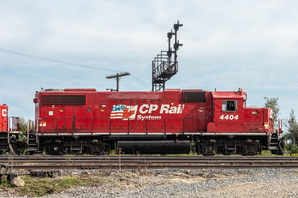 CPKC Rail Train in Canada